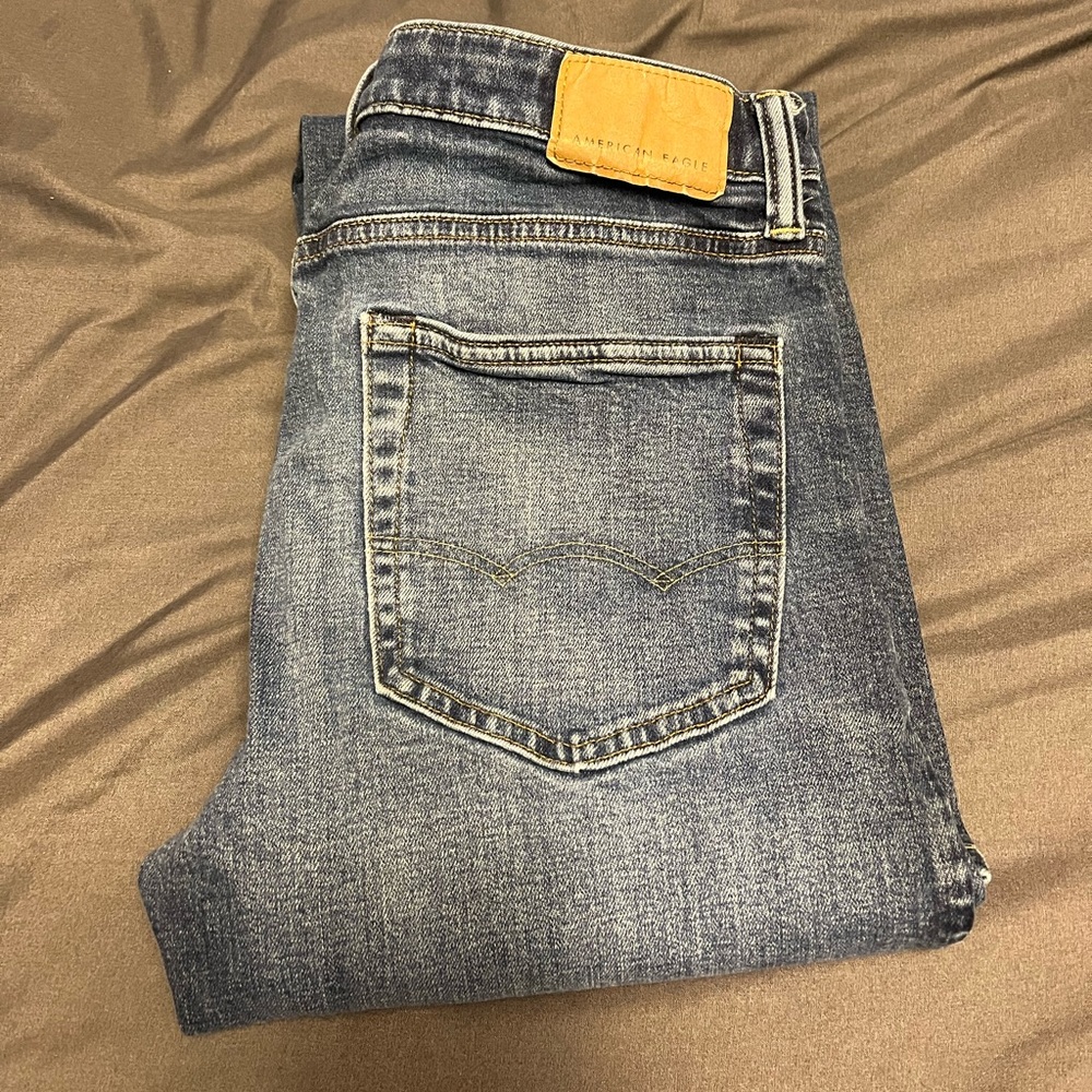 American Eagle Airflex + Original Straight Jeans